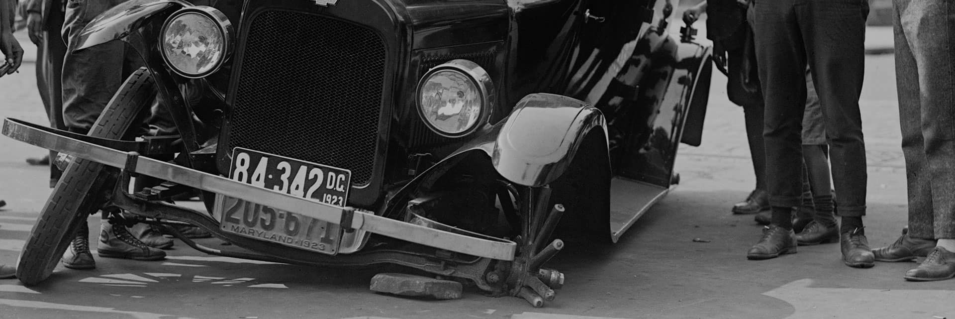 broken down old car