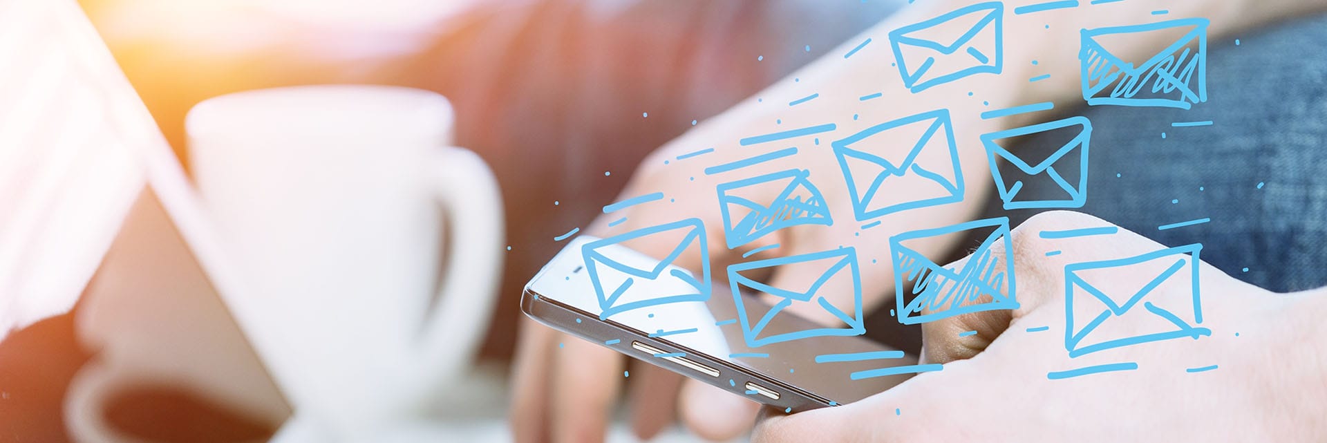 keyboard with emails